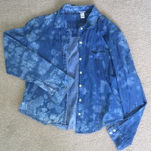 Acid wash flannel/ jacket